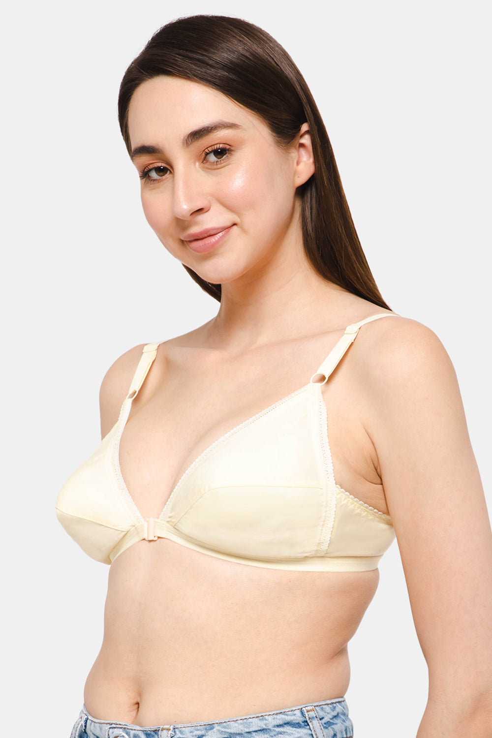 Naidu Hall Non-Padded Non-Wired Front Open Saree Bra