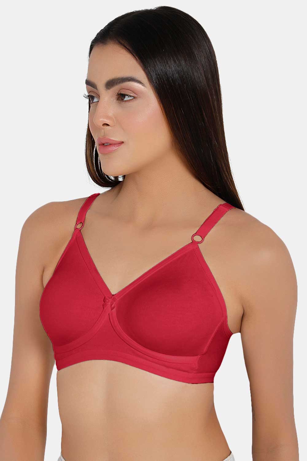 Naidu Hall  Non-Padded Non-Wired T-Shirt Bra- Dark Pink