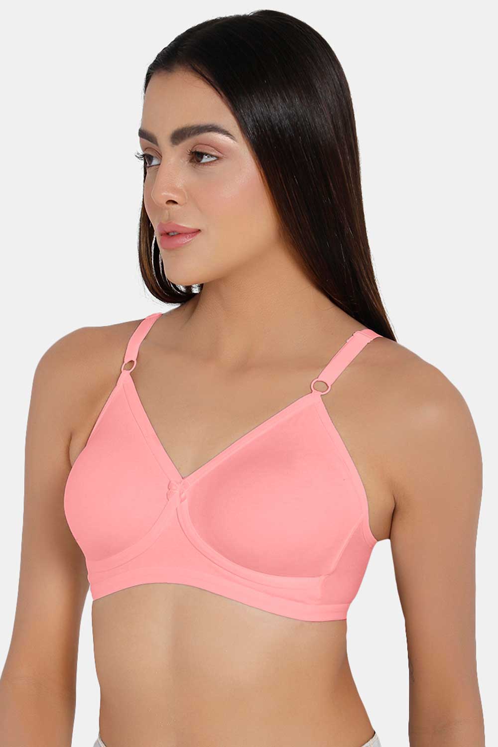 Naidu Hall  Non-Padded Non-Wired T-Shirt Bra- Baby Pink