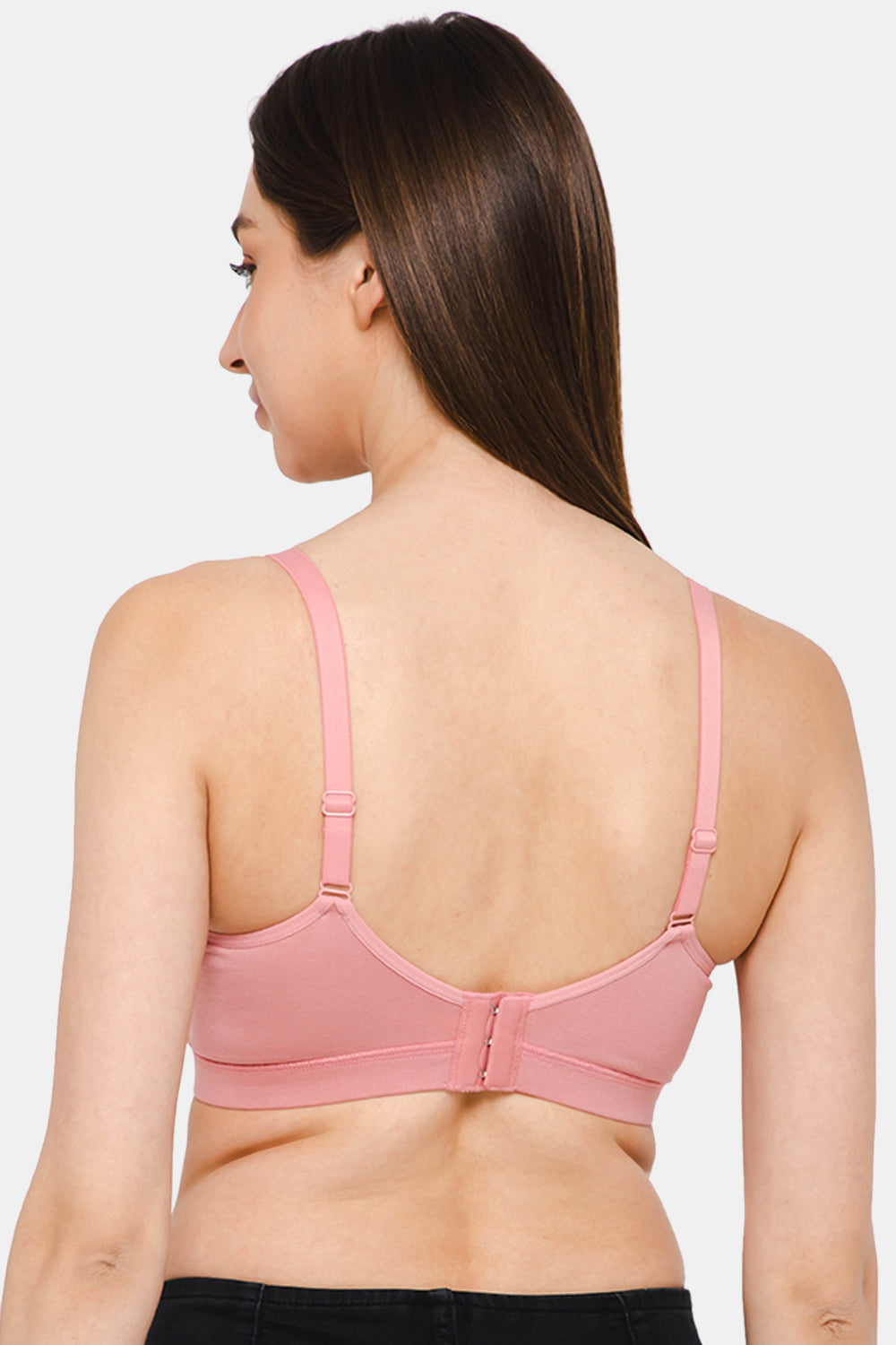 Intimacy Full Coverage Non-Wired T-Shirt Saree Bra-Light Pink