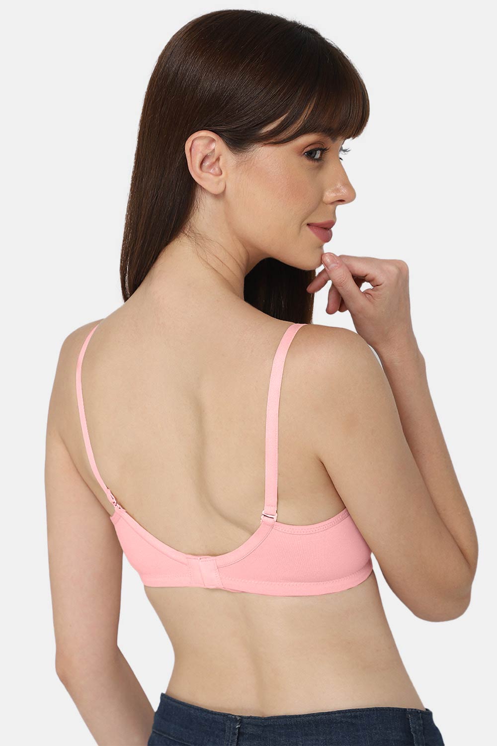 Intimacy Medium Coverage  Thin & Adjustable T-Shirt Padded Bra- Light Pink