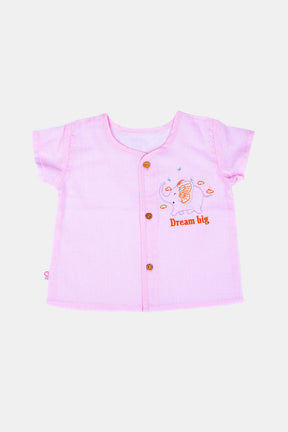 Oh Baby Dream Big Front Button Vest-half Sleeve - HV01 Size   0m-3m Color Lemon Yellow
