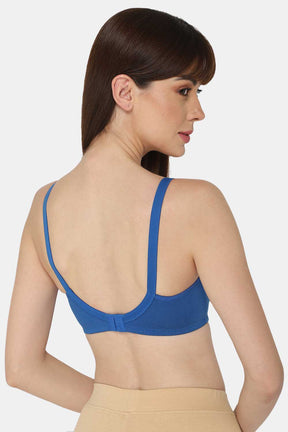 Intimacy T-Shirt Saree Bra - ES02 - Blue Shade Size   32B Color BLUEATOLPRINT