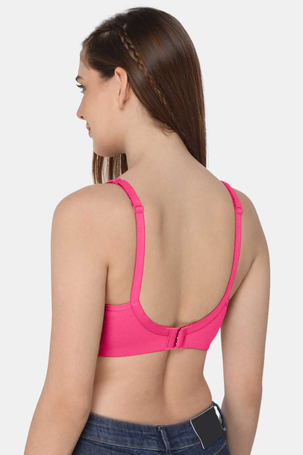 Intimacy High Coverage Non-Wired Non-Padded T-Shirt Bra-Pink