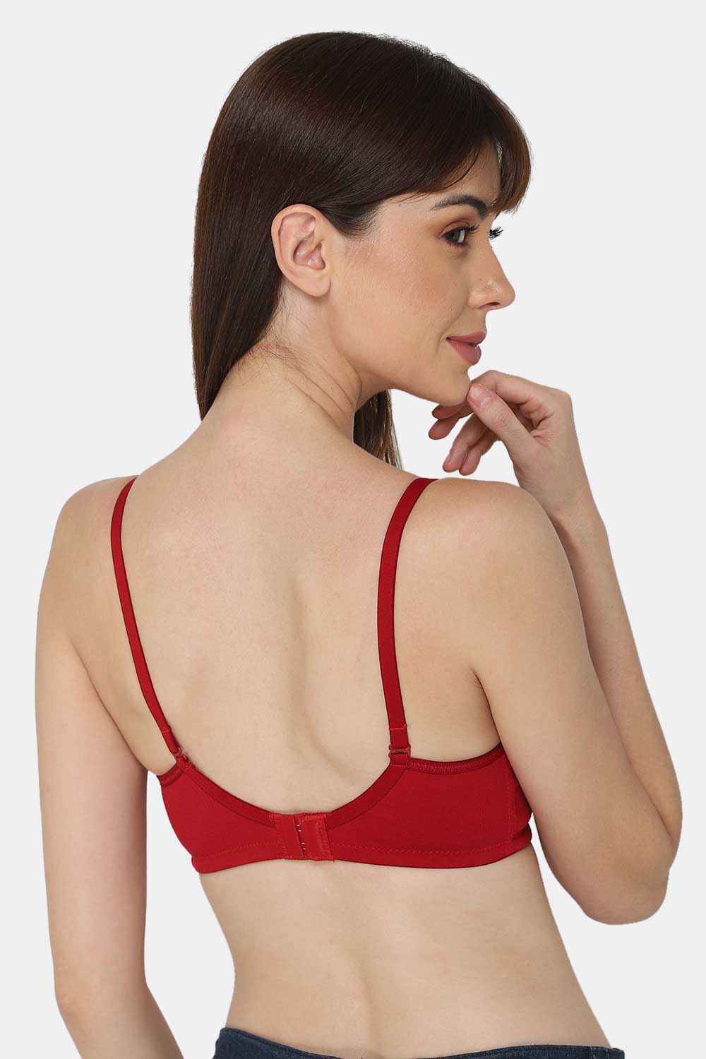 Non-Wired Intimacy Padded T-Shirt Bra- Red