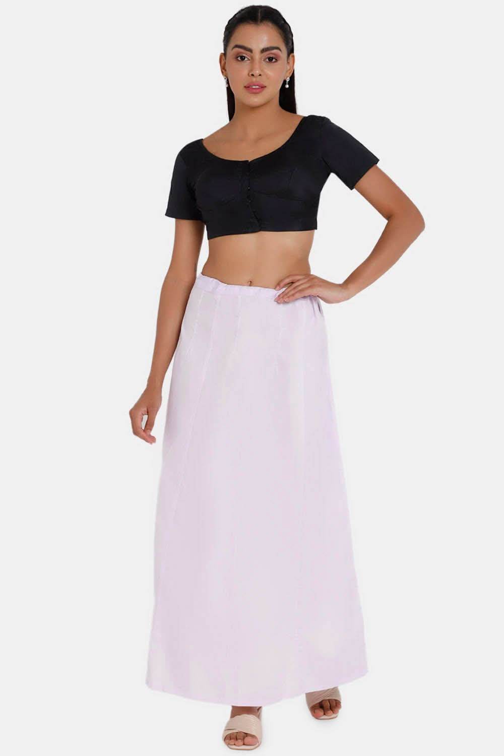 Premium 100% Cotton Saree Inskirt in Popular Colors | Naidu 8-Part Saree Hall Petticoat HC50 - Naidu Hall Family Store