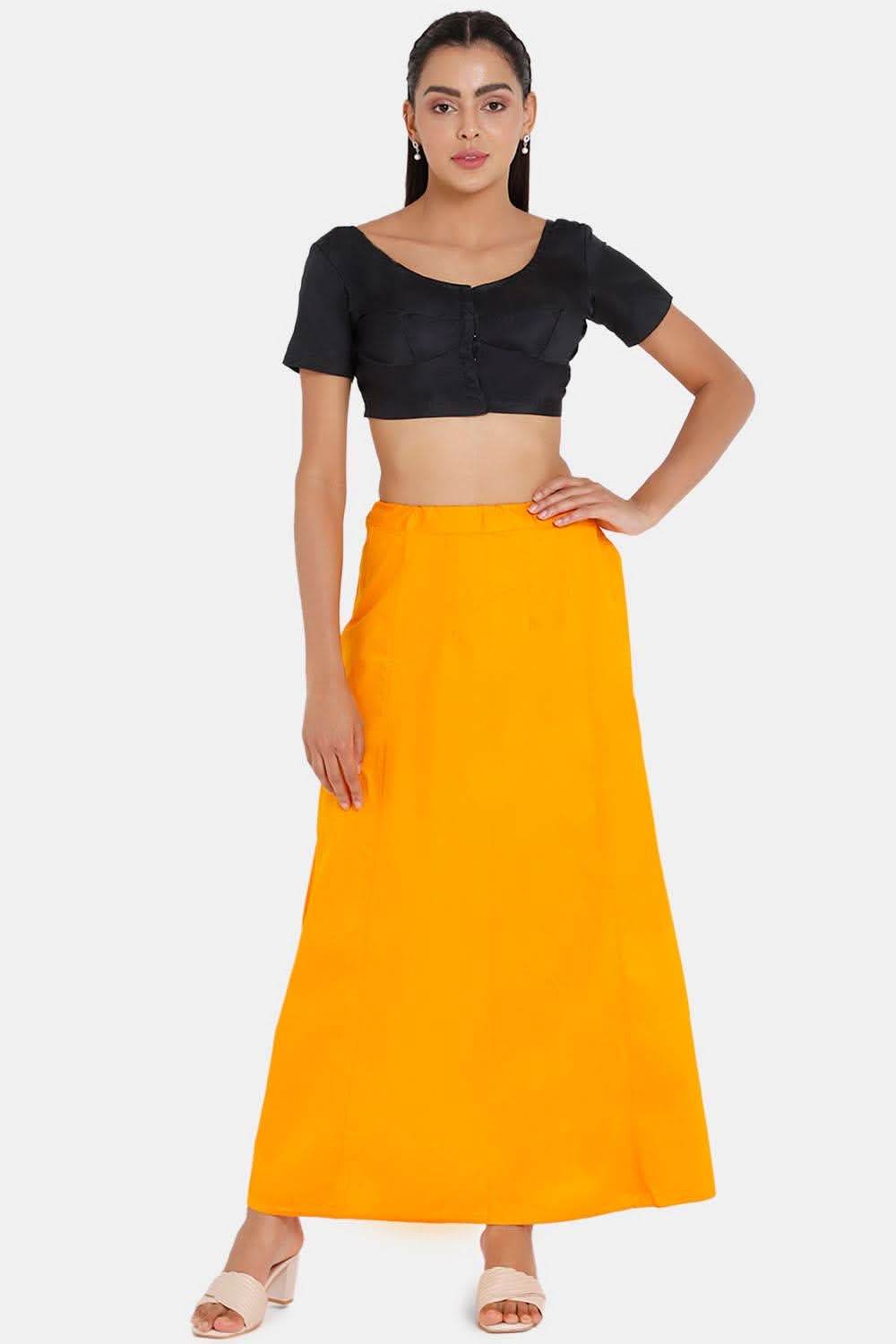 Premium 100% Cotton Saree Inskirt in Popular Colors | Naidu 8-Part Saree Hall Petticoat HC50 - Naidu Hall Family Store