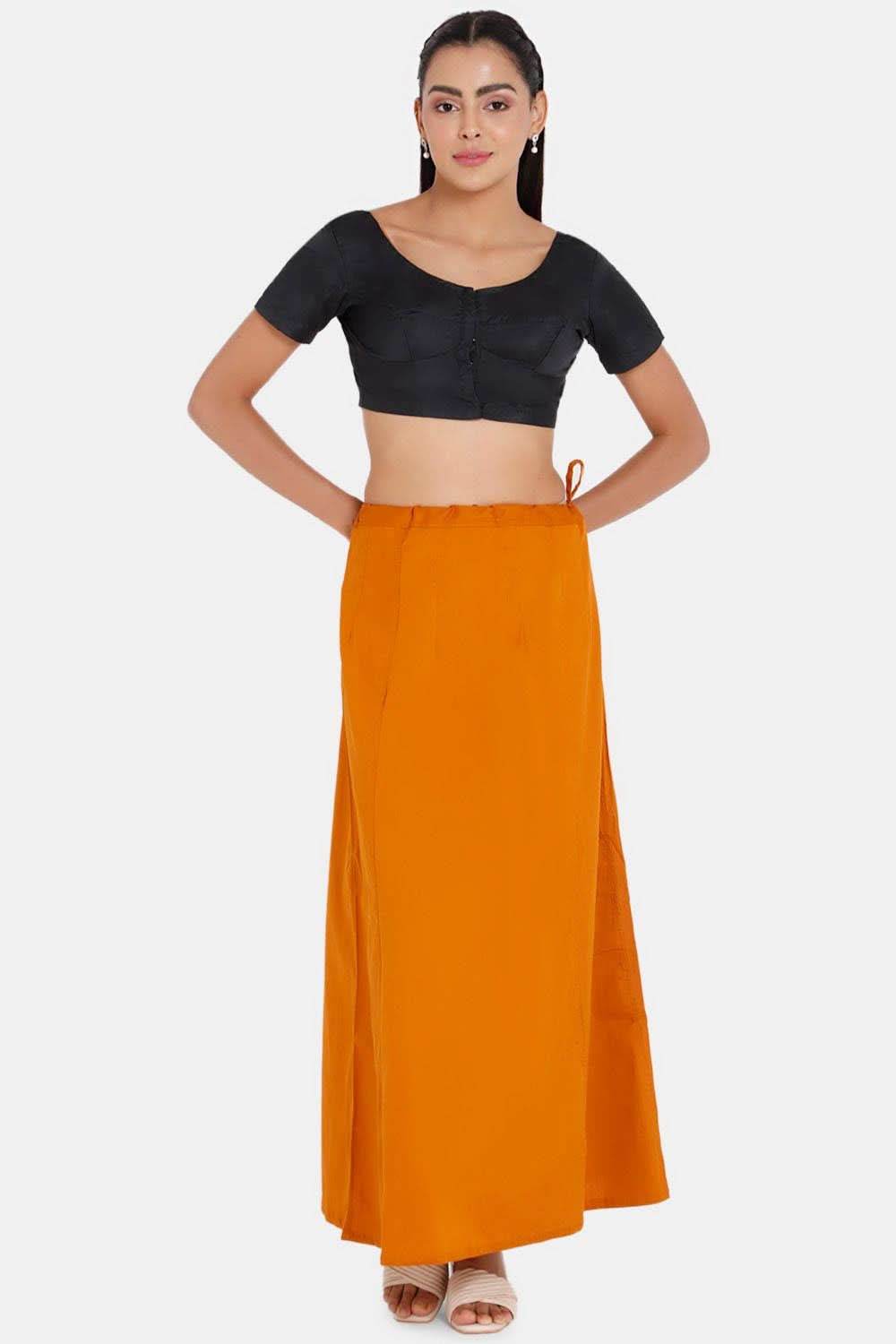 Premium 100% Cotton Saree Inskirt in Popular Colors | Naidu 8-Part Saree Hall Petticoat HC50 - Naidu Hall Family Store