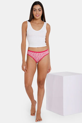 Intimacy Bikini Dark Printed Panty - Outer Elastic -Pack of 3 Size   M Color REGULAR_PANTIES