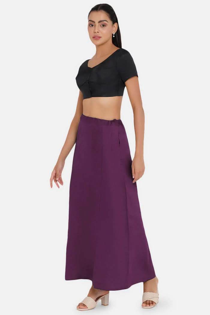 Premium 100% Cotton Saree Inskirt in Popular Colors | Naidu 8-Part Saree Hall Petticoat HC50 - Naidu Hall Family Store