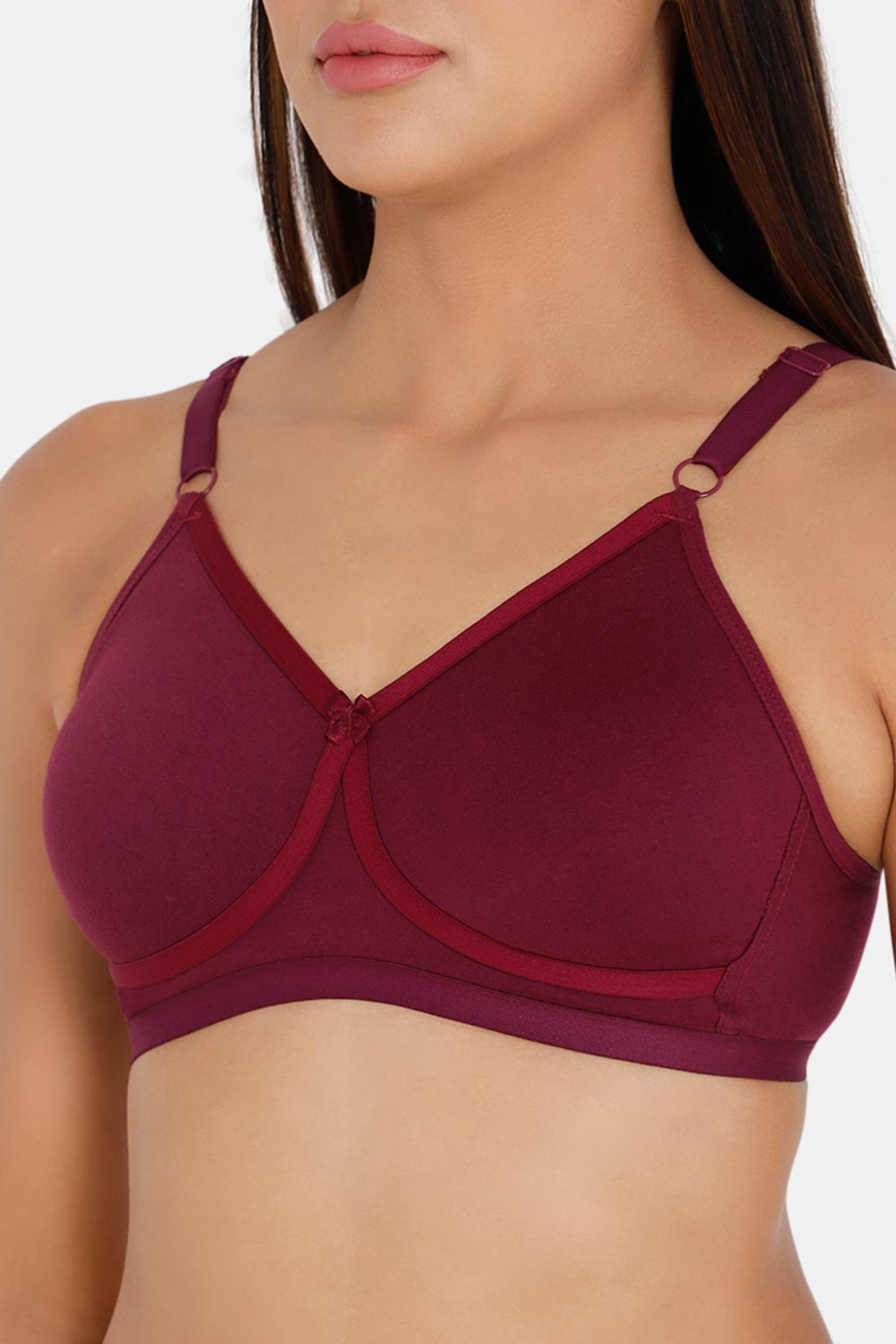 Naidu Hall Non-Padded T-Shirt Bra-Wine