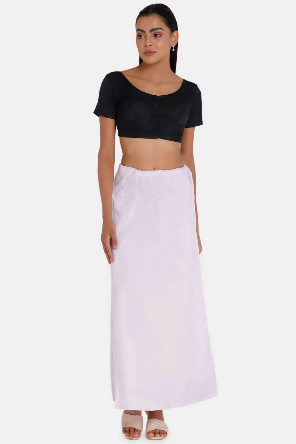 Premium 100% Cotton Saree Inskirt in Popular Colors | Naidu 8-Part Saree Hall Petticoat HC44 - Naidu Hall Family Store