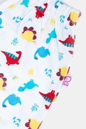 Oh Baby Dino Print V- Neck Sleeveless - SL01 Size   0m-3m Color Aqua