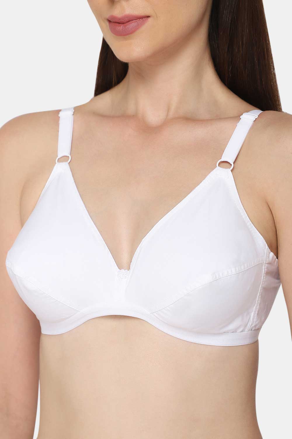 Buy NAIDU HALL Non Wired Non Padded Medium Coverage Pure Cotton Bra With  All Day Comfort - Bra for Women 24490516