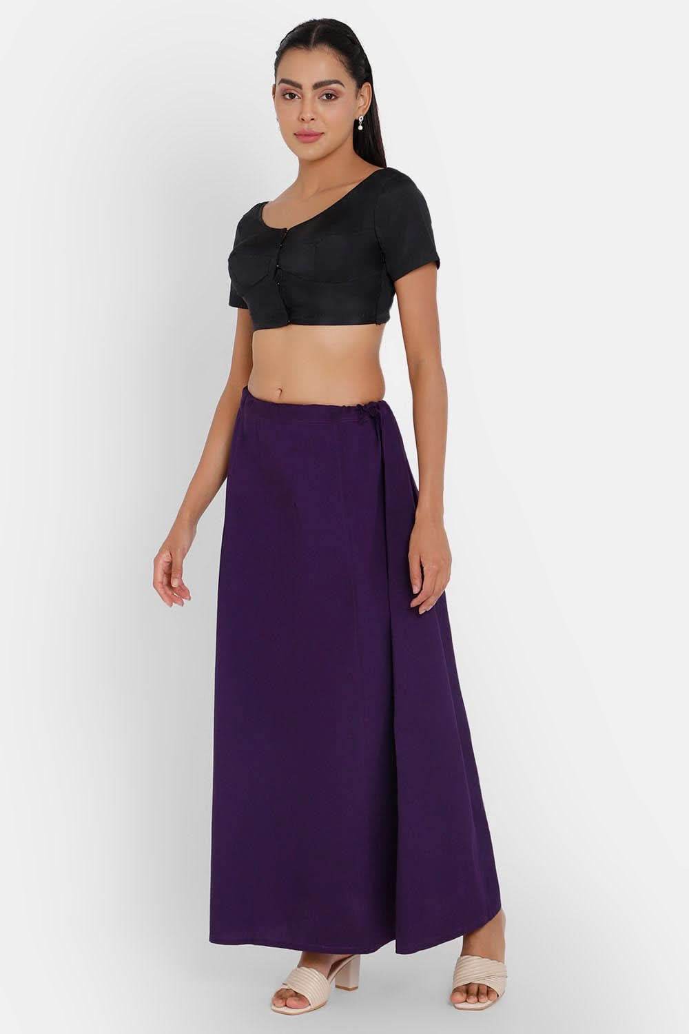 Premium 100% Cotton Saree Inskirt in Popular Colors | Naidu 8-Part Saree Hall Petticoat HC44 - Naidu Hall Family Store