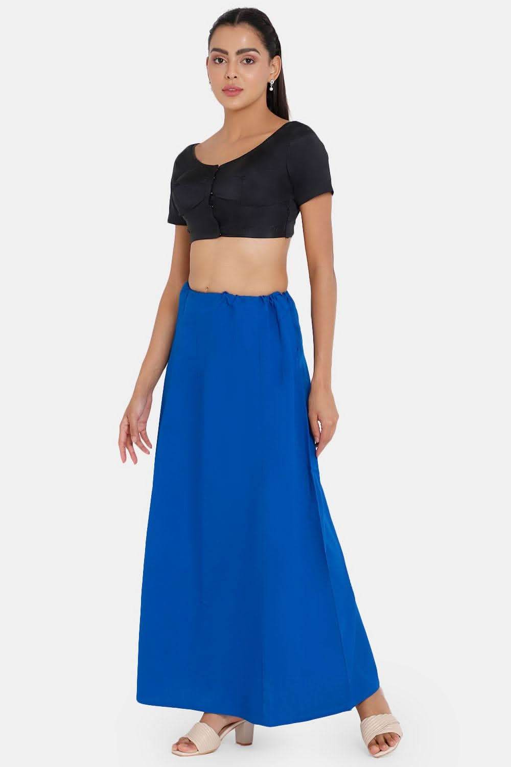Premium 100% Cotton Saree Inskirt in Popular Colors | Naidu 8-Part Saree Hall Petticoat HC50 - Naidu Hall Family Store