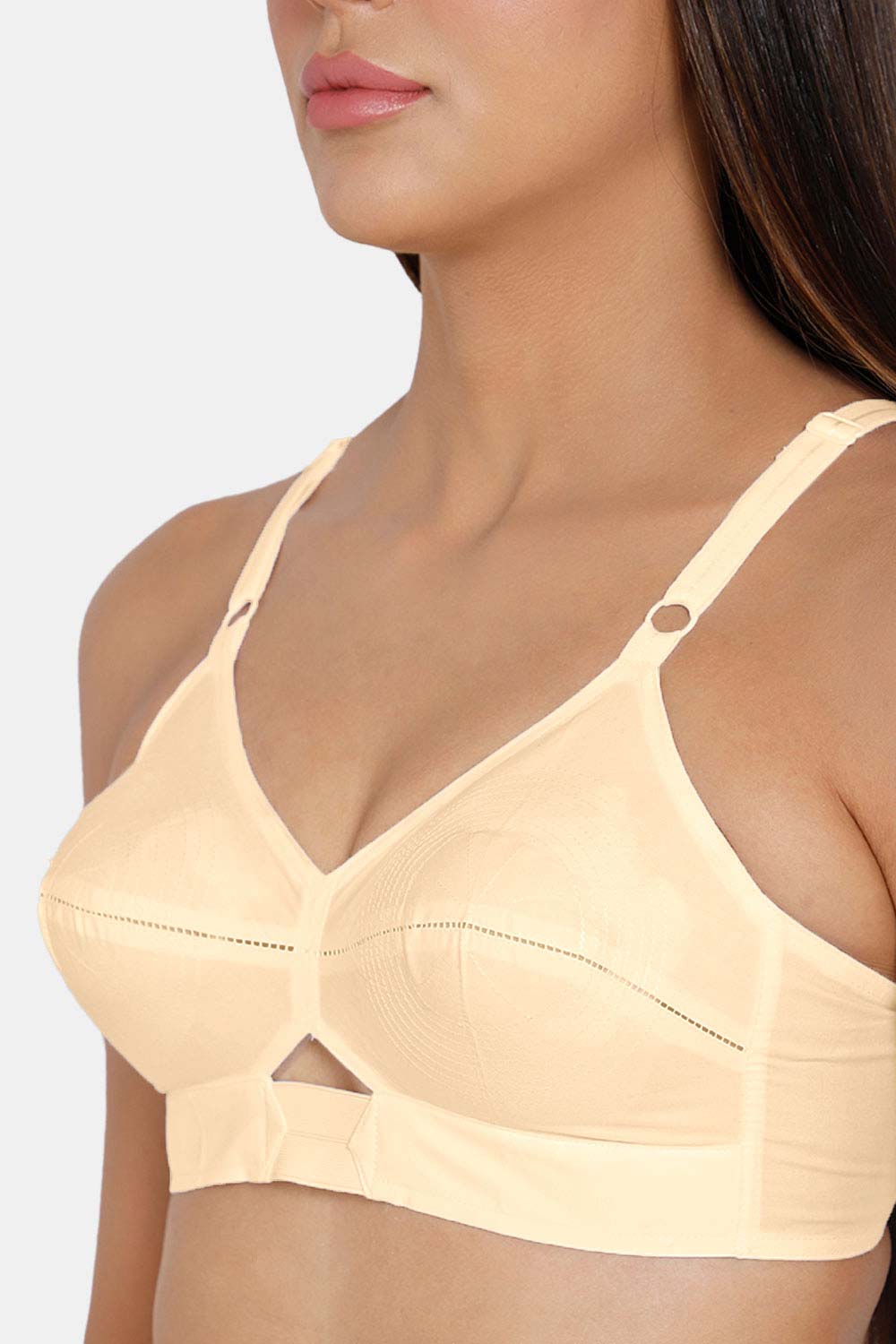 High Coverage Non-Wired Non-Padded Cotton Intimacy Everyday Saree Bra