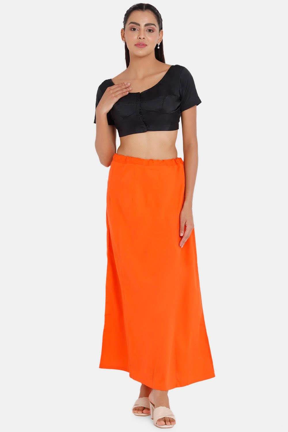 Premium 100% Cotton Saree Inskirt in Popular Colors | Naidu 8-Part Saree Hall Petticoat HC44 - Naidu Hall Family Store