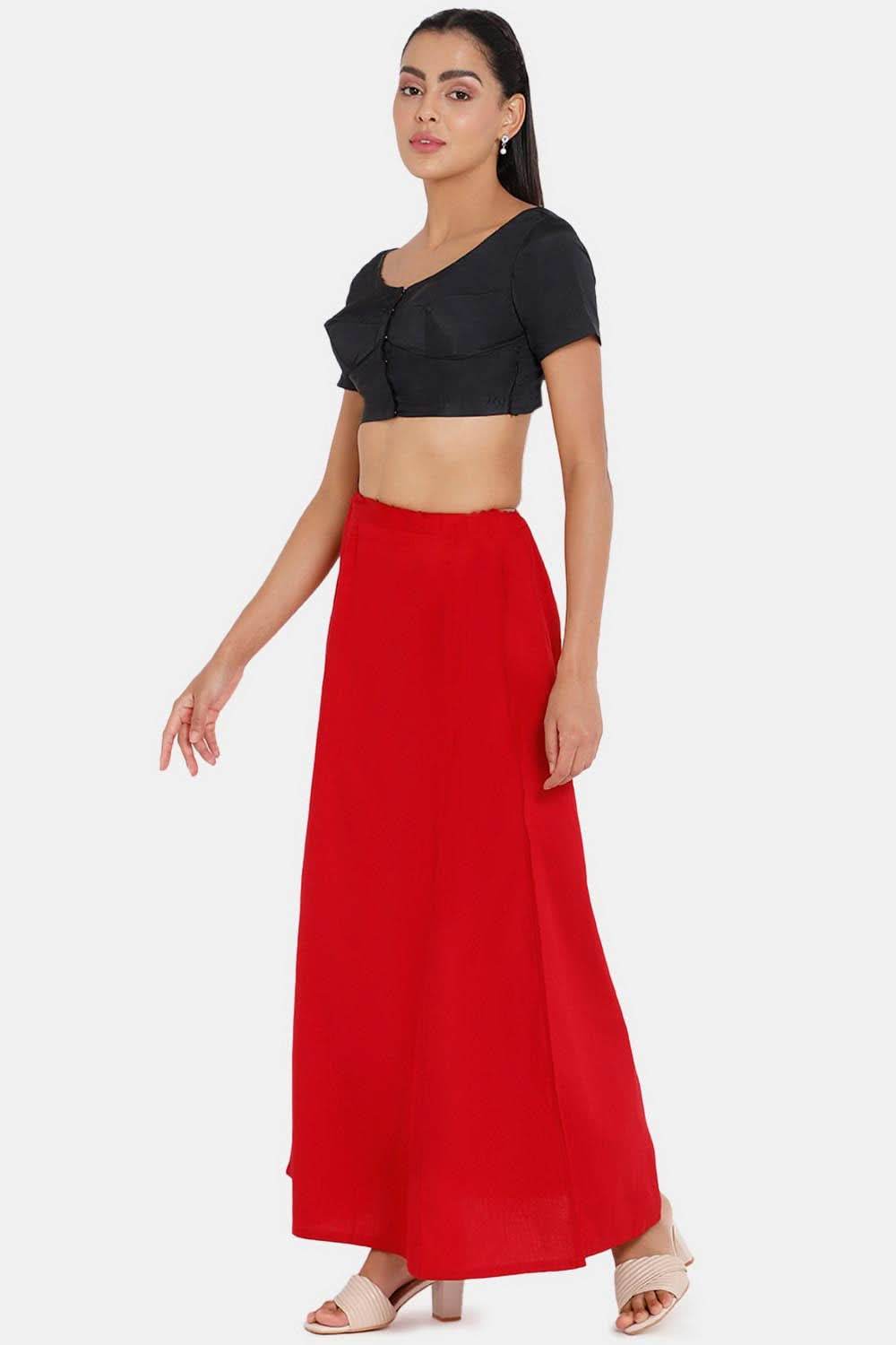 Premium 100% Cotton Saree Inskirt in Popular Colors | Naidu 8-Part Saree Hall Petticoat HC44 - Naidu Hall Family Store