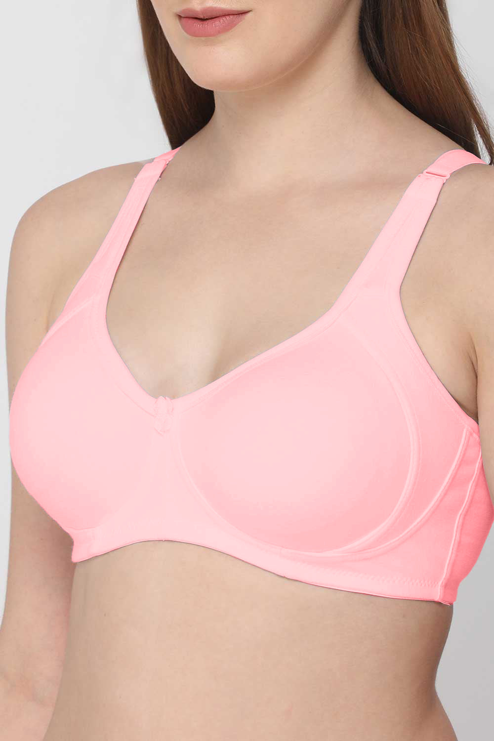 Intimacy High Coverage Non-Wired Non-Padded T-Shirt Bra -Light Pink