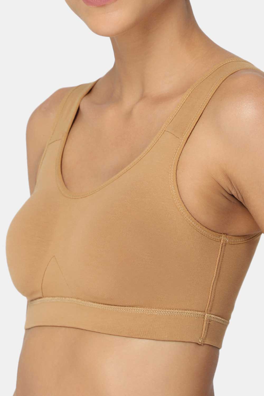 Cotton Non-Padded Jockey Sports Bra, Plain at Rs 37/piece in