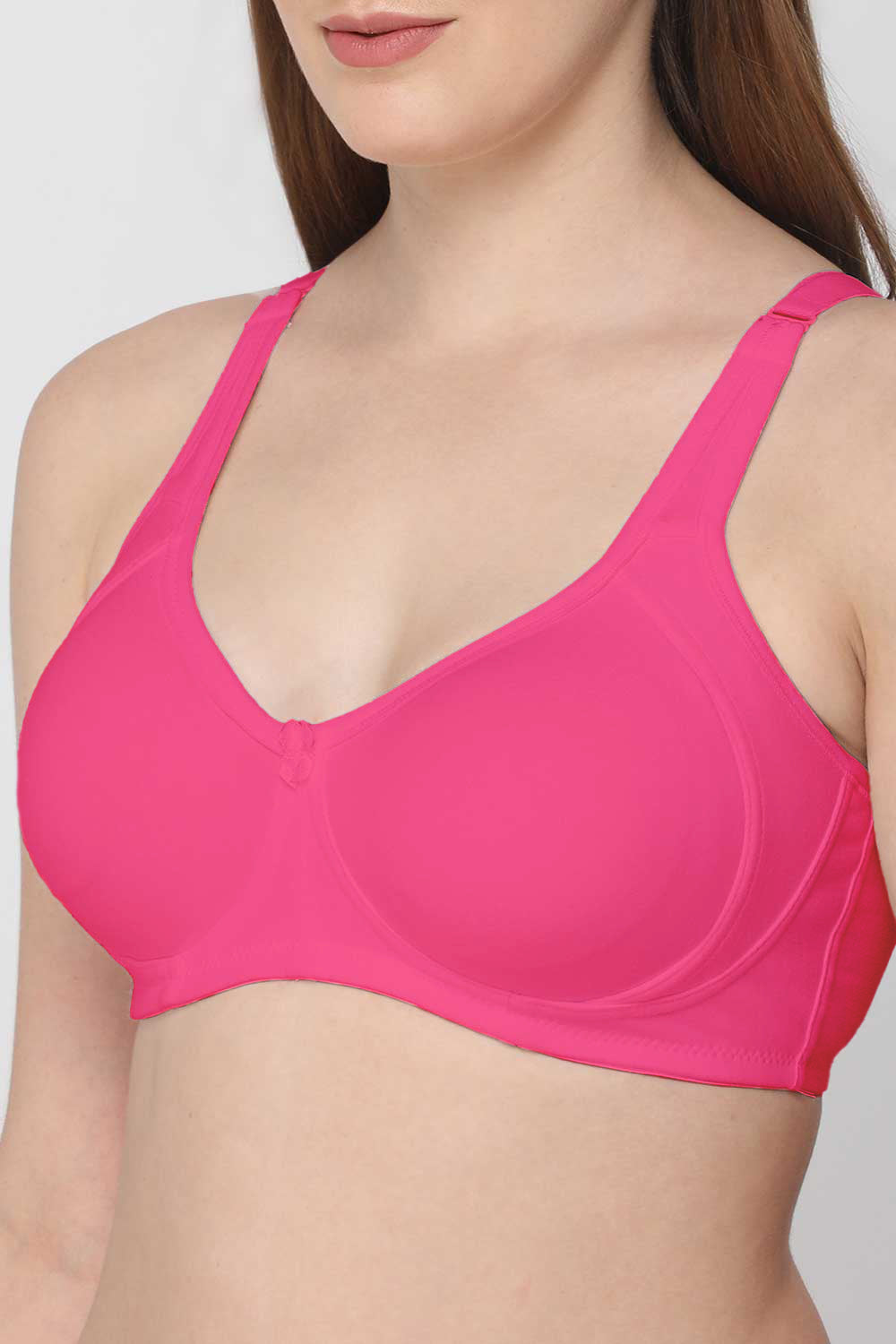 Intimacy High Coverage Non-Wired Non-Padded T-Shirt Bra - Pink
