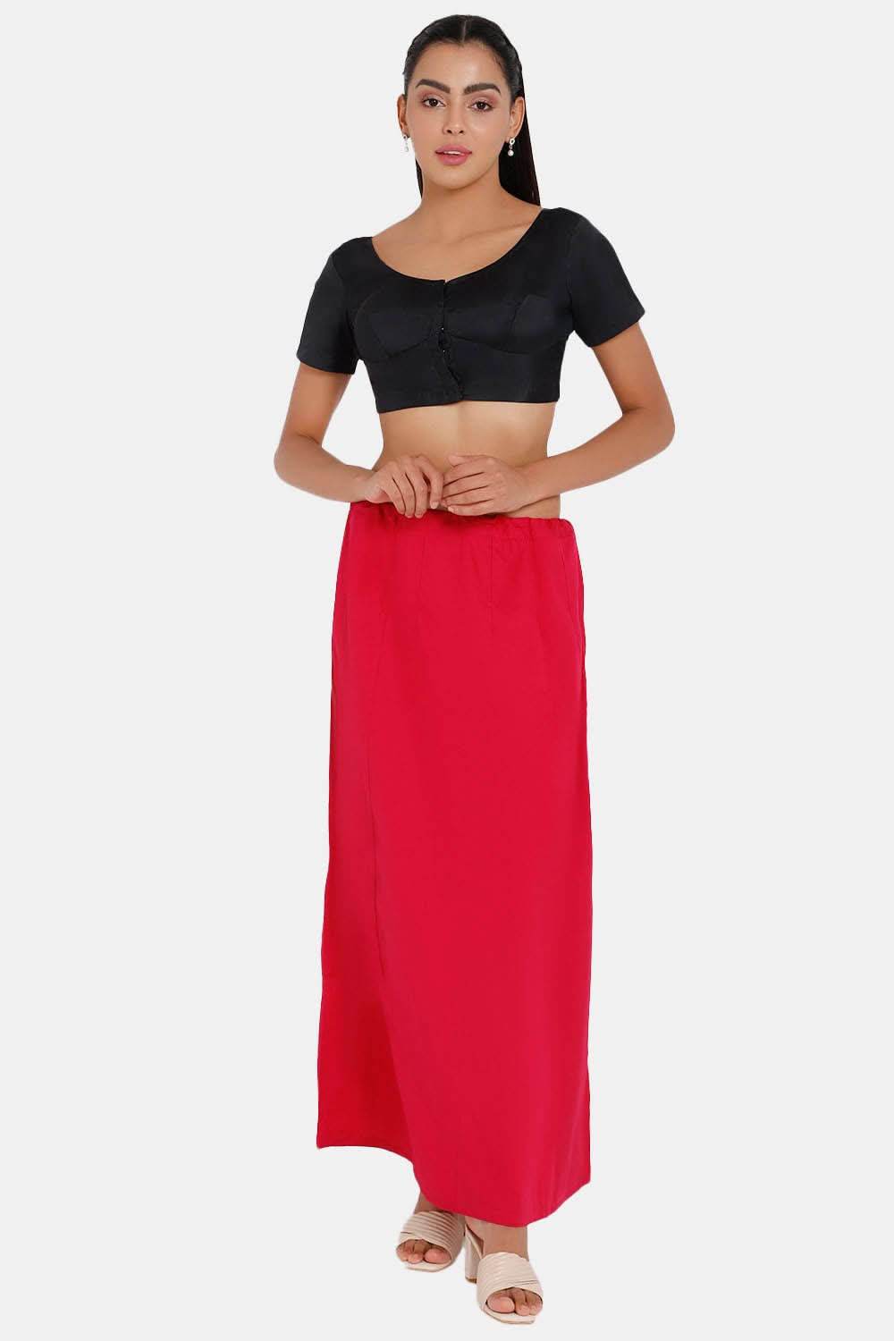 Premium 100% Cotton Saree Inskirt in Popular Colors | Naidu 8-Part Saree Hall Petticoat HC50 - Naidu Hall Family Store