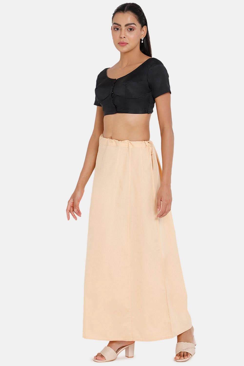 Premium 100% Cotton Saree Inskirt in Popular Colors | Naidu 8-Part Saree Hall Petticoat HC44 - Naidu Hall Family Store