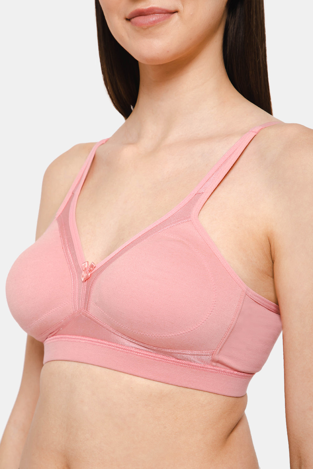 Intimacy Full Coverage Non-Padded Non-Wired T-Shirt Bra-Light Pink
