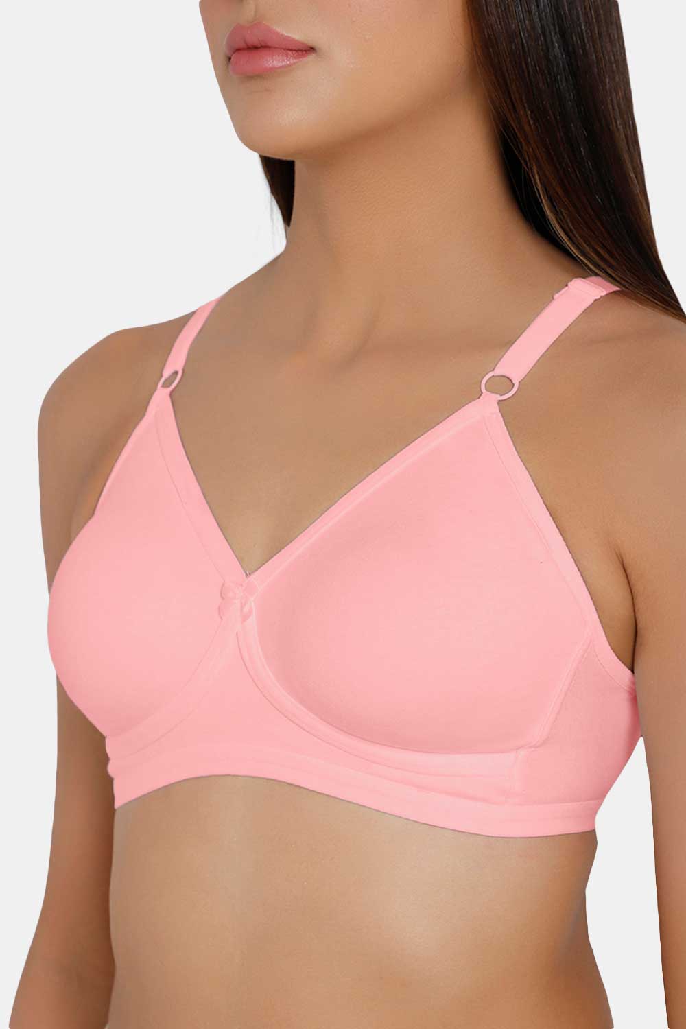 Naidu Hall High Coverage Non-Padded Non-Wired T-Shirt Bra- Baby Pink