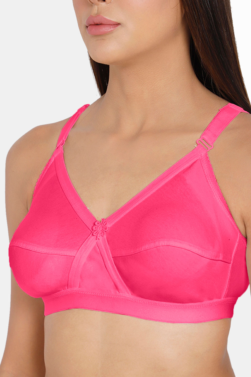 Full Coverage Non-Padded Non-Wired Intimacy Bra Pink Shade - KRISS KRO
