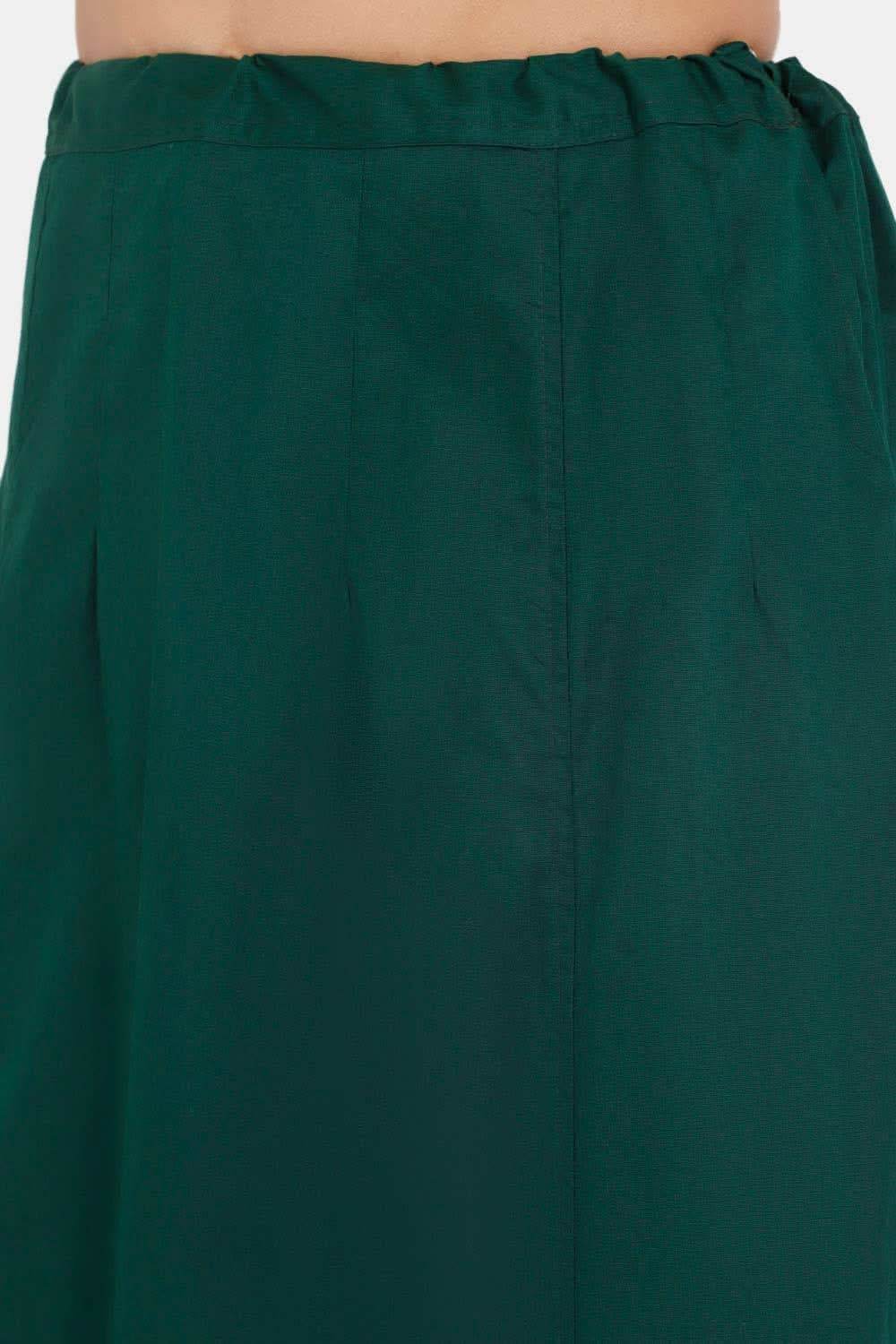 Premium 100% Cotton Saree Inskirt in Popular Colors | Naidu 8-Part Saree Hall Petticoat HC50 - Naidu Hall Family Store