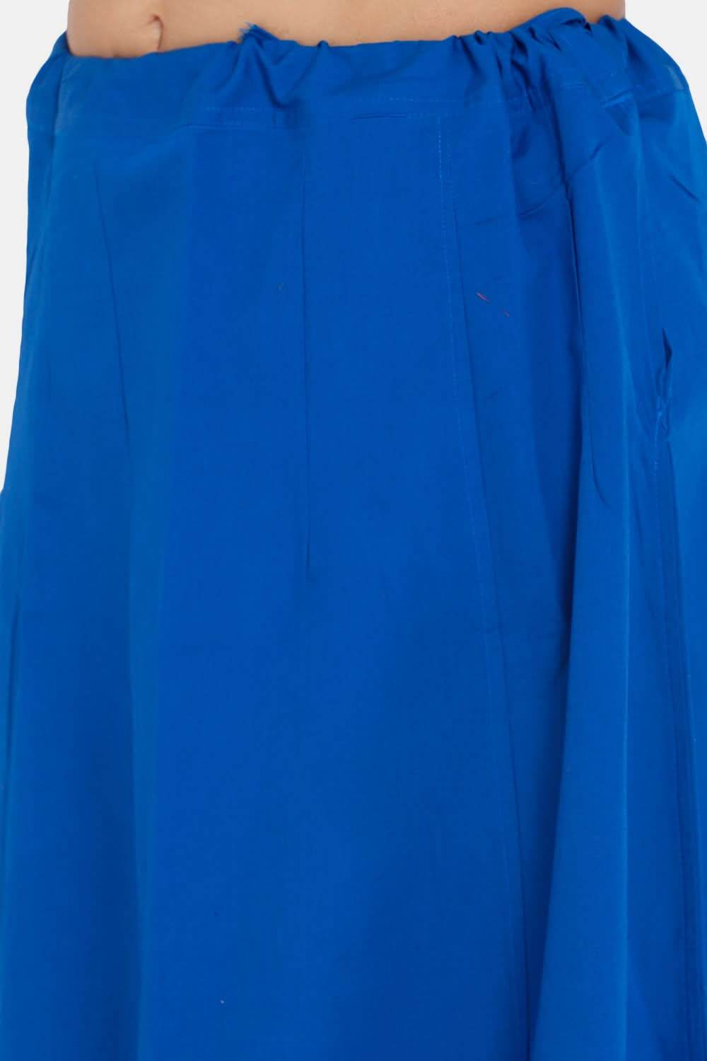 Premium 100% Cotton Saree Inskirt in Popular Colors | Naidu 8-Part Saree Hall Petticoat HC44 - Naidu Hall Family Store