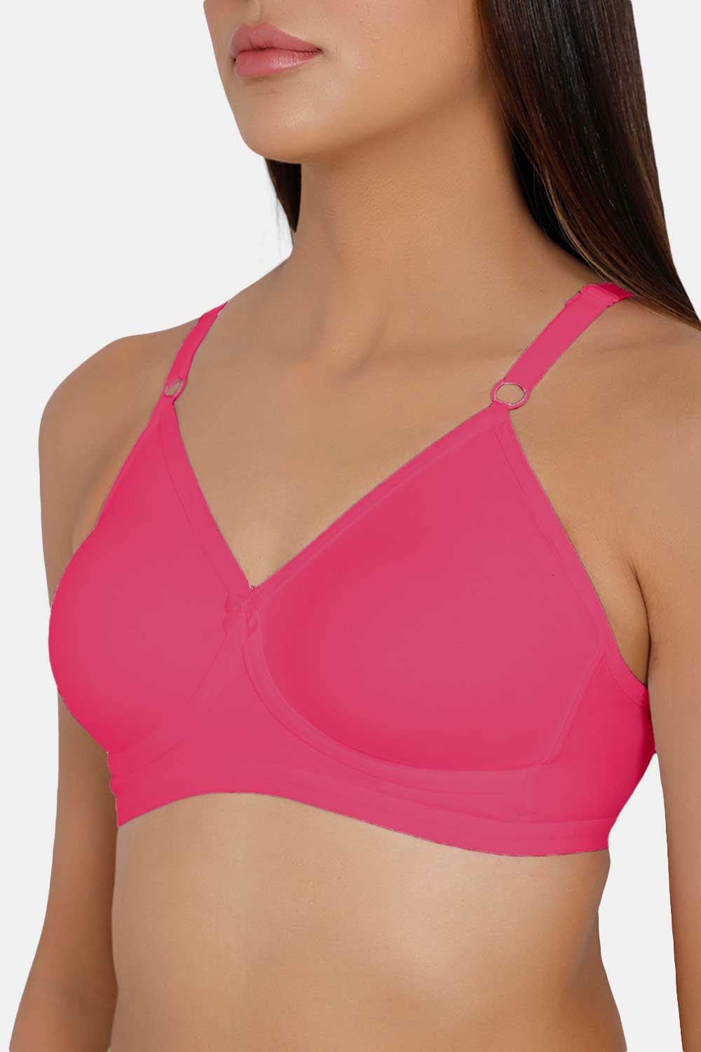 Naidu Hall High Coverage Non-Padded Non-Wired T-Shirt Bra- Pink