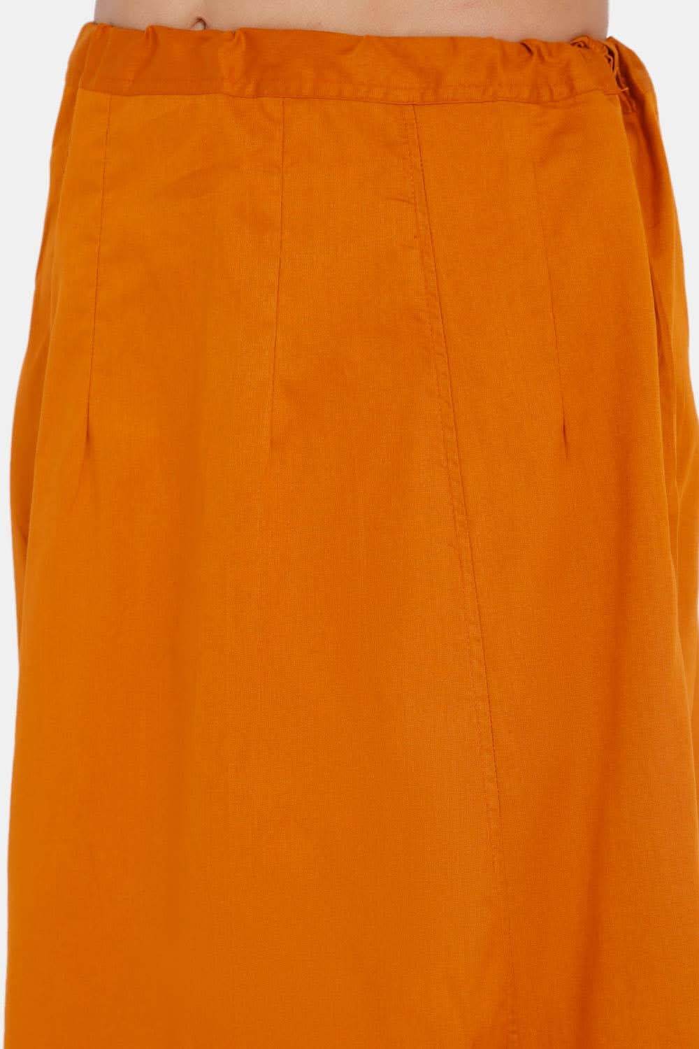 Premium 100% Cotton Saree Inskirt in Popular Colors | Naidu 8-Part Saree Hall Petticoat HC50 - Naidu Hall Family Store