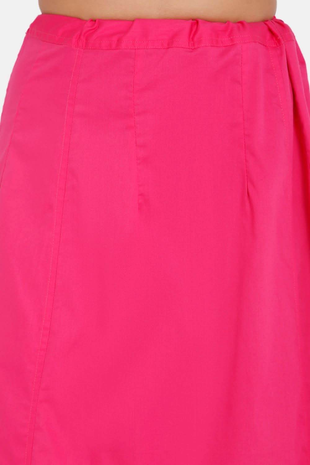 Premium 100% Cotton Saree Inskirt in Popular Colors | Naidu 8-Part Saree Hall Petticoat HC44 - Naidu Hall Family Store