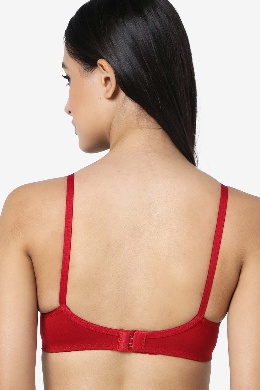 Buy Naidu Hall Single Layered Non Wired Full Coverage Bra - Skin at Rs.175  online