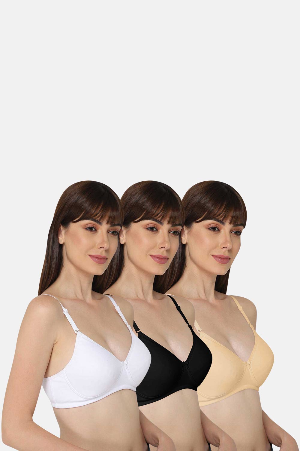 Intimacy Medium Coverage Non-Wired Padded Fusion Bra - Must Have Pack