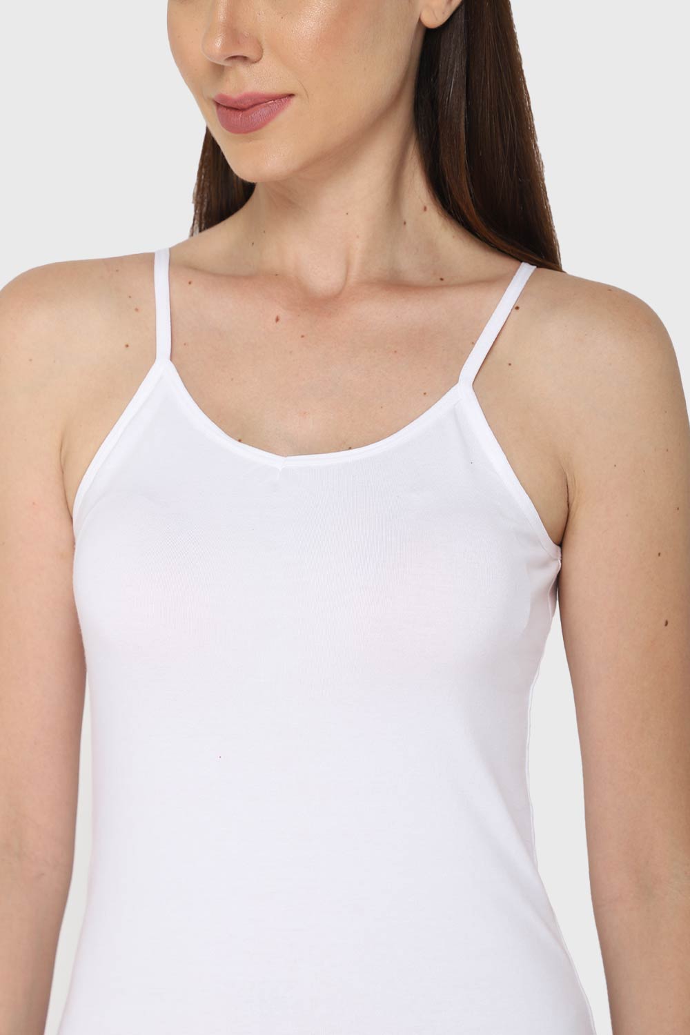 Full Coverage Non-Padded Non-Wired Cotton Intimacy Slip Camisole - CL04