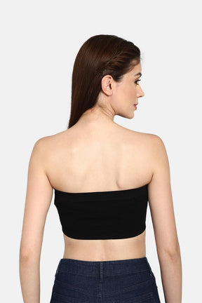 Intimacy Double Layered Padded Wirefree  - Tube Bra Size   S Color Black