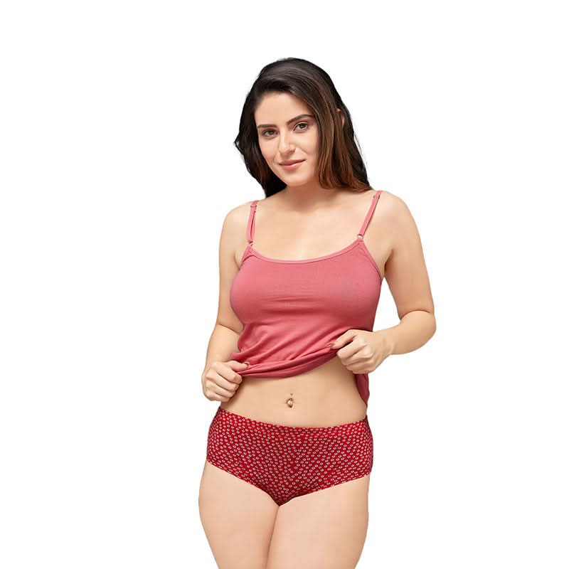 Intimacy Hipster Dark Printed Panty - Inner Elastic -Pack of 3