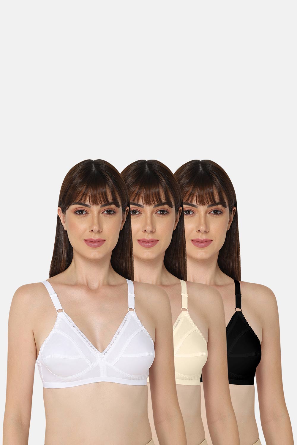Heritage Bra -Naturalle- Must have Pack Size   Naturalle/White&Skin&Black/Heritage Color 30B