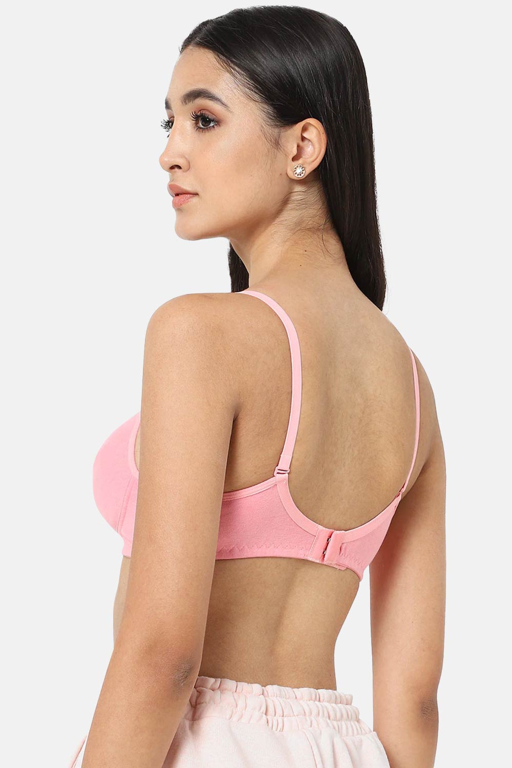 Intimacy  Non-Wired Non-Padded Back Closure Everyday T-Shirt Bra-Baby Pink