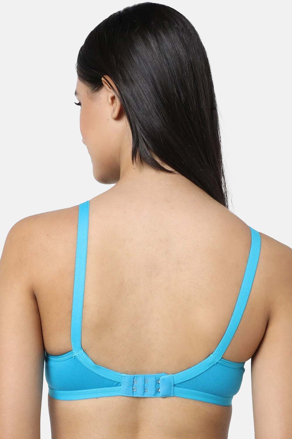 Naidu Hall  Non-Padded Adjustable Straps T-Shirt Bra- Light blue