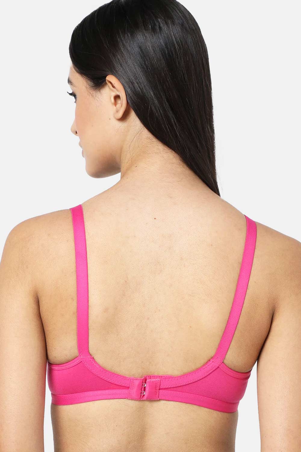 Naidu Hall  Non-Padded Adjustable Straps T-Shirt Bra- Pink