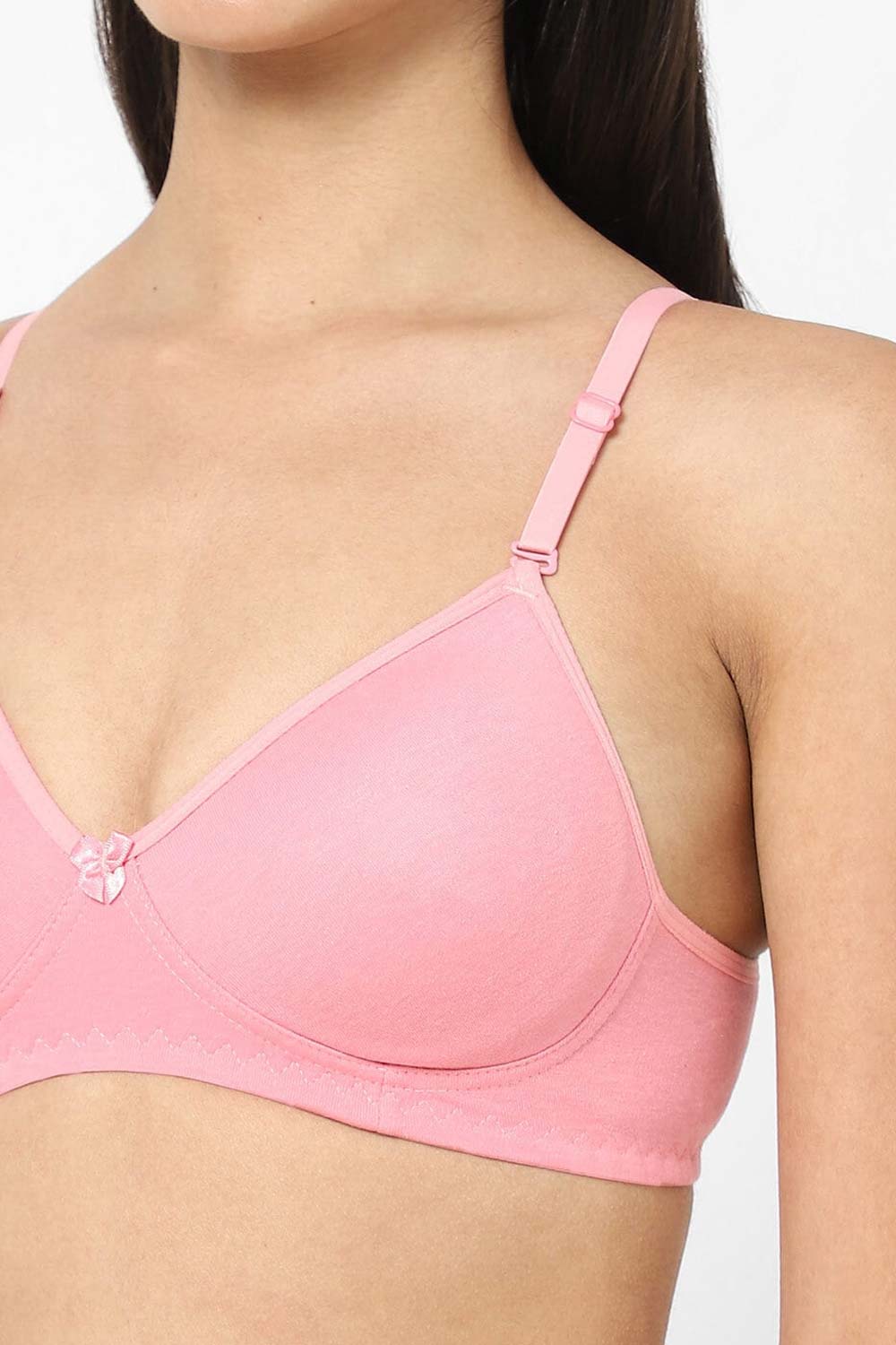 Intimacy  Non-Wired Non-Padded Back Closure Everyday T-Shirt Bra-Baby Pink