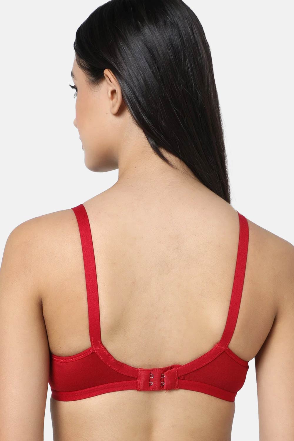 Naidu Hall Non-Wired Adjustable Straps T-Shirt Bra- Red