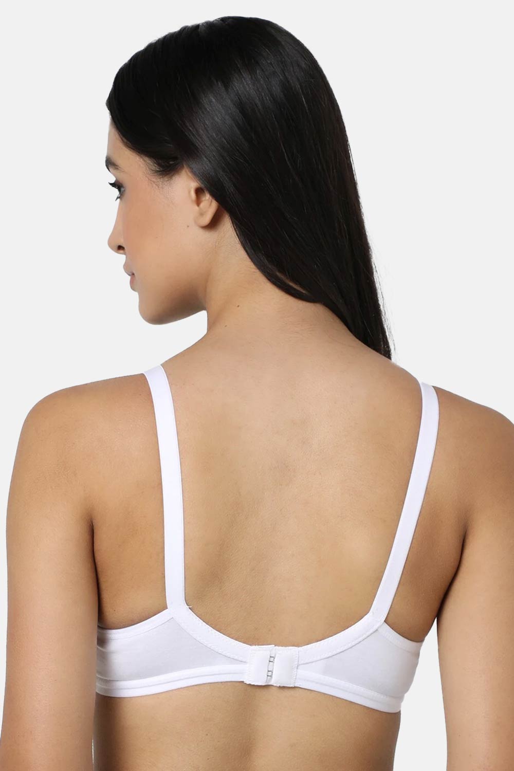 Naidu Hall  Non-Padded Adjustable Straps T-Shirt Bra- White